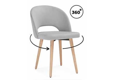 Стул деревянный Woodville Курбис 360 светло-серый (zd 960), светлое дерево