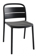 Стул пластиковый Papatya Balat-S, антрацит