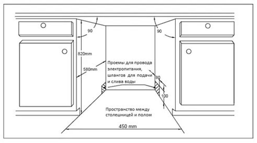 Встраиваемая посудомоечная машина Midea MID45S100i