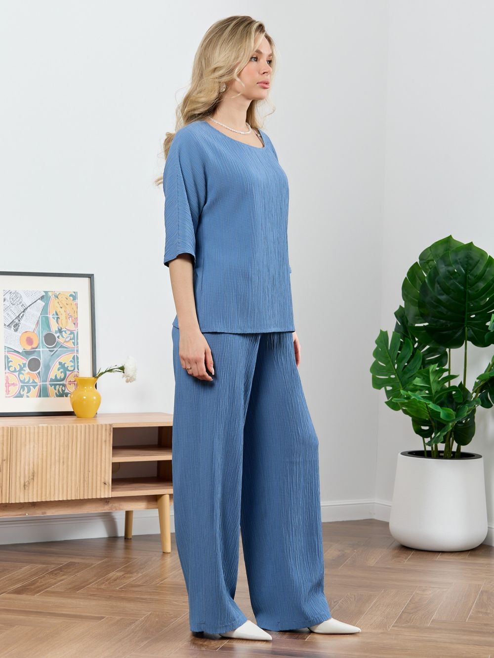 Блузка Сиеста-6 Виотекс ИНДИГО