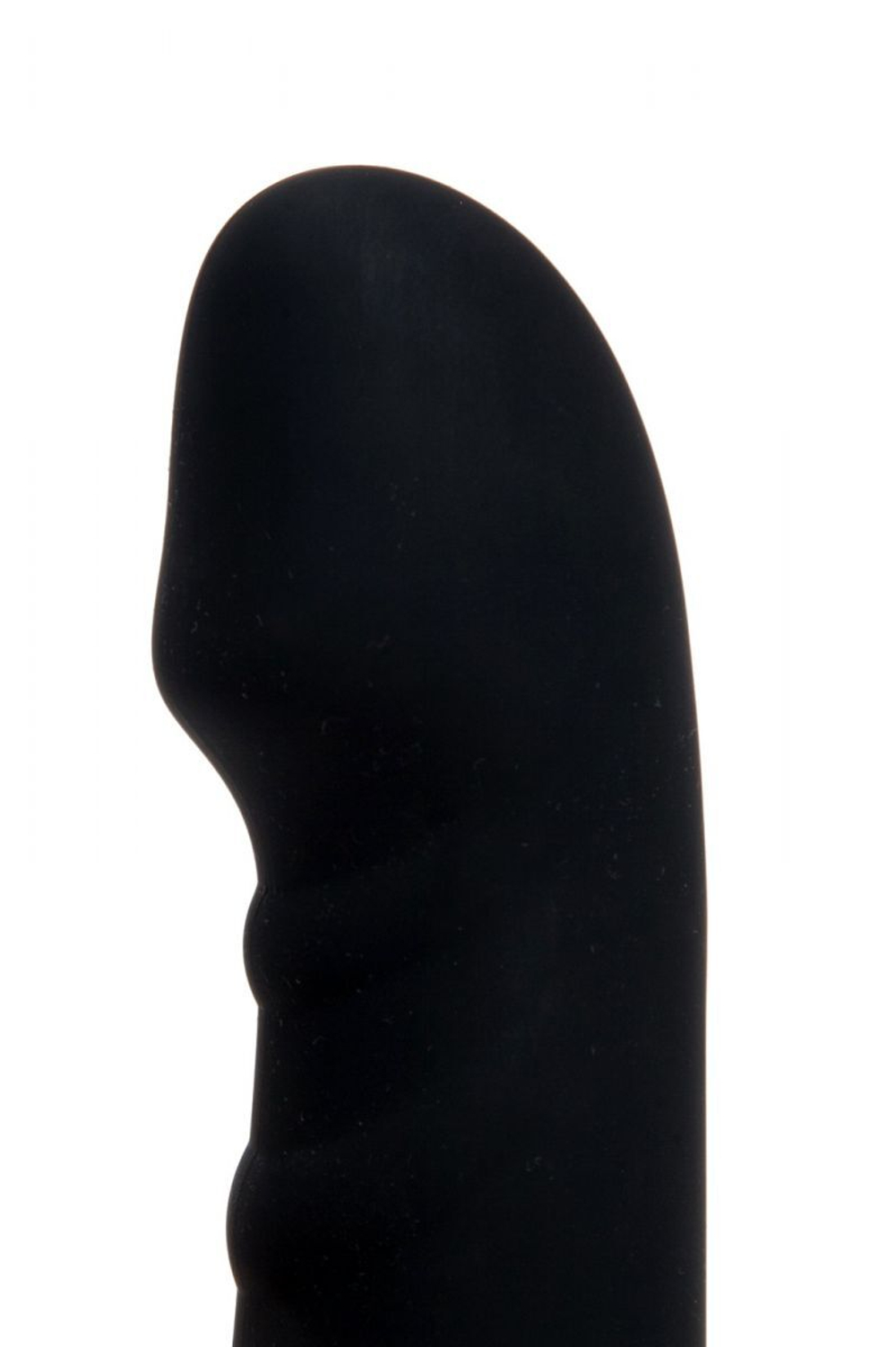Черный силиконовый вибратор для точки G - 17 см. (Цвет: черный)
