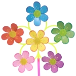 Ветрячок «Луговые цветы» d-30 см, 50 см, в ассортименте