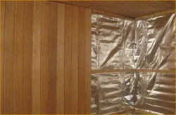 Фольга на крафт бумаге теплоизоляция для бани и сауны, парных Spanizol LB 12 м2