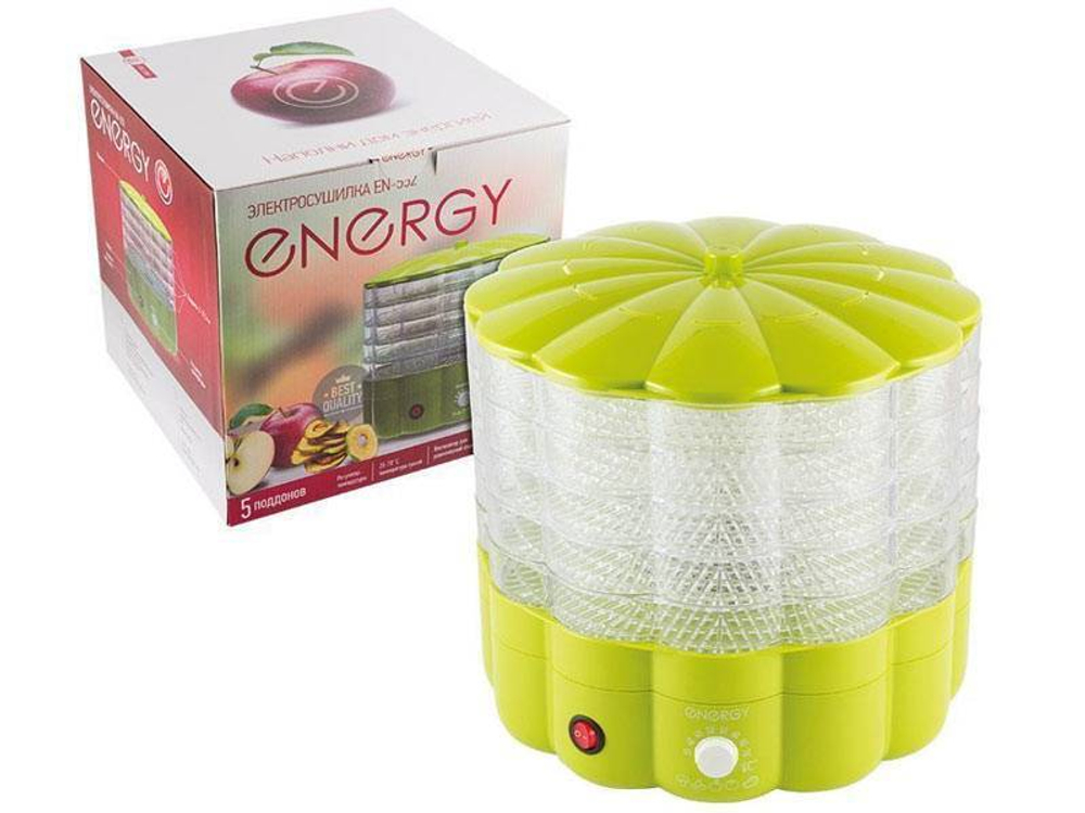Электросушилка ENERGY EN-552 для продуктов (5 поддонов диаметр 27,5см, 230Вт) 190948