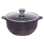 Кастрюля а/пр литая 4,0л стекл/кр Сапфир ТМ Традиция