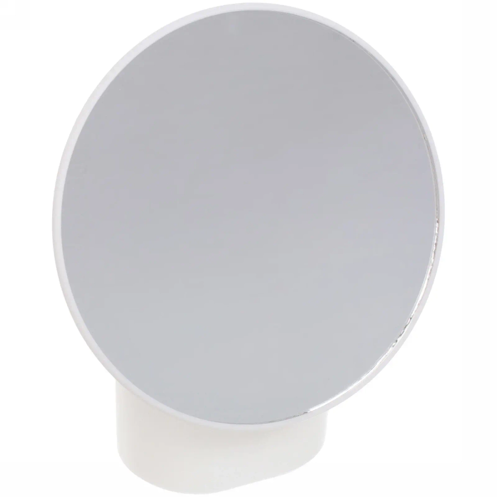 Зеркало настольное с органайзером для косметики «Beauty - Look», цвет белый, зеленый, персиковый и голубой, d-16.5см, 19см