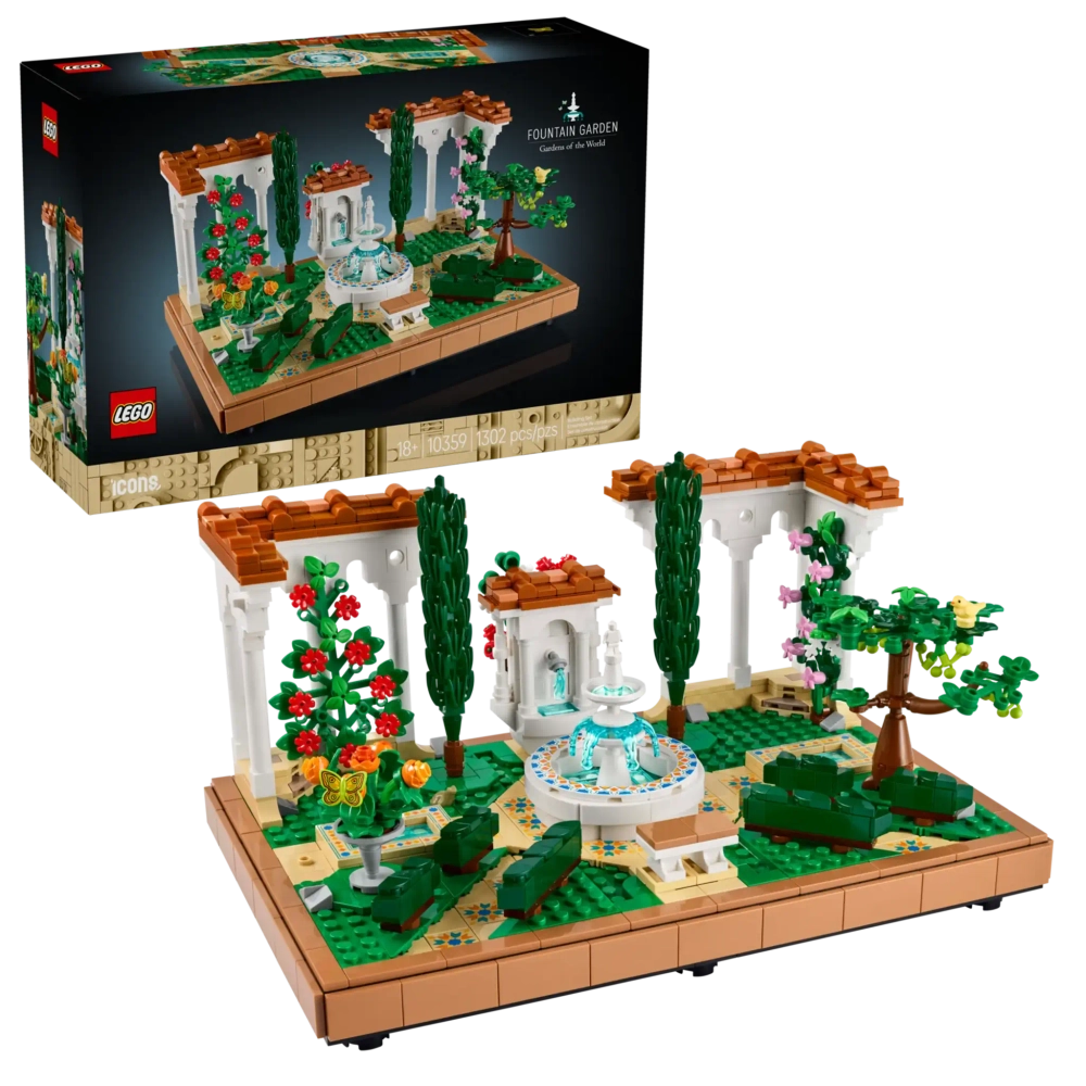 Конструктор LEGO Icons 10359 Сад с фонтаном