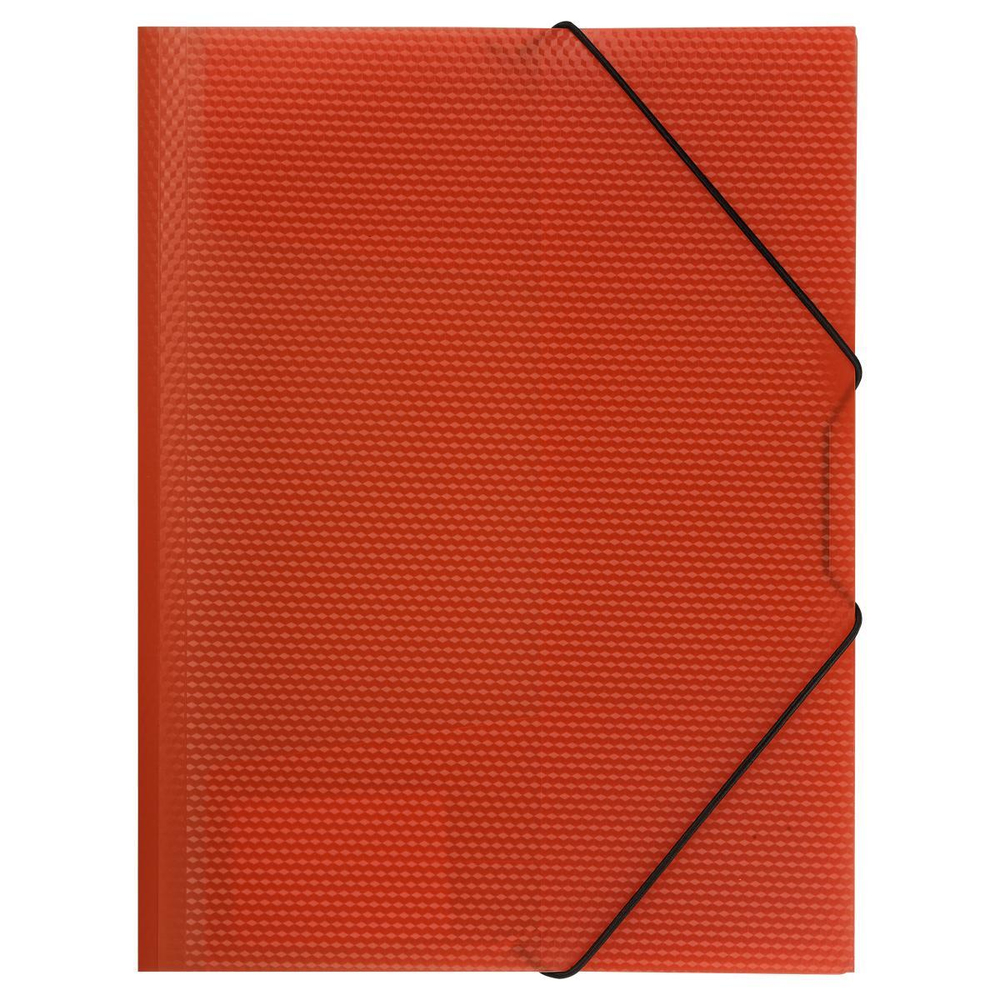 Папка на резинке А4 красная "Кристалл" (Стамм)