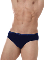 Трусы-слипы на резинке из чистого хлопка (Размер: L) (Цвет: белый)