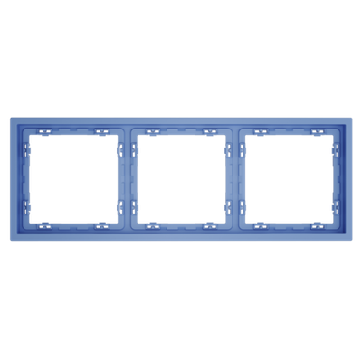 Рамка пластиковая VOLTUM S70 на 3 поста, (деним)