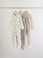 Комбинезон / Cлип для малышей Next E18-364, 3 шт., Молочный, Серый