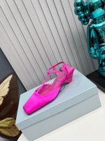 Prada Satin Slingback Pumps
