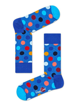 Синие носки унисекс в горох Big Dot Sock (Размер: 29) (Цвет: синий)