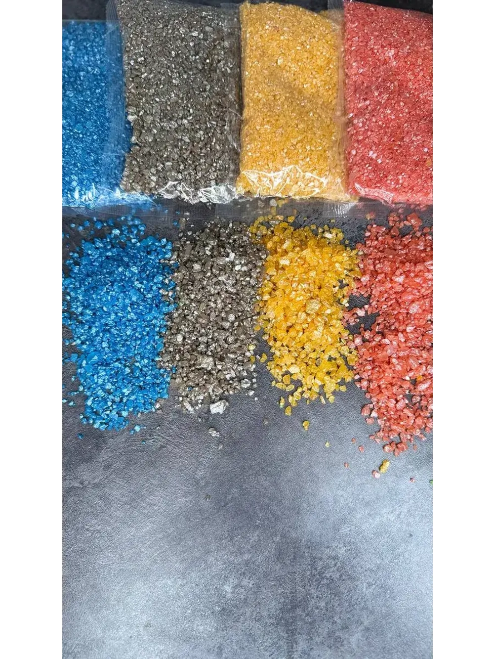 Набор подарочный морская соль для ванны с шиммером 8 шт