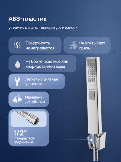 Душевой гарнитур STWORKI Эстерсунд S31195UCR хром