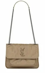 Сумка на плечо Saint Laurent Niki бежевый