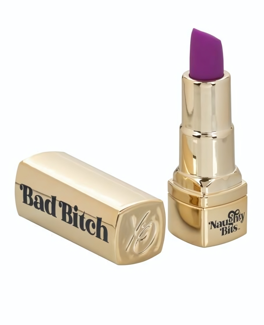 Мини-вибратор в виде тюбика помады Naughty Bits Bad Bitch Lipstick Vibrator (Цвет: золотистый)