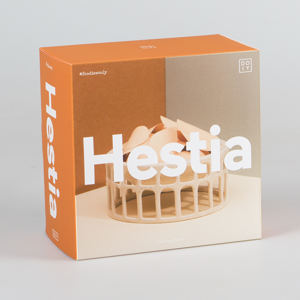Миска сервировочная керамическая hestia белая