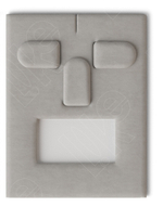 Вкладыш 08/наклонный/для гарнитура/3 язычка/окошко для бирки/прорезь для нитки