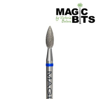 Magic Bits Фреза пламя пузатое d=27 синяя №014