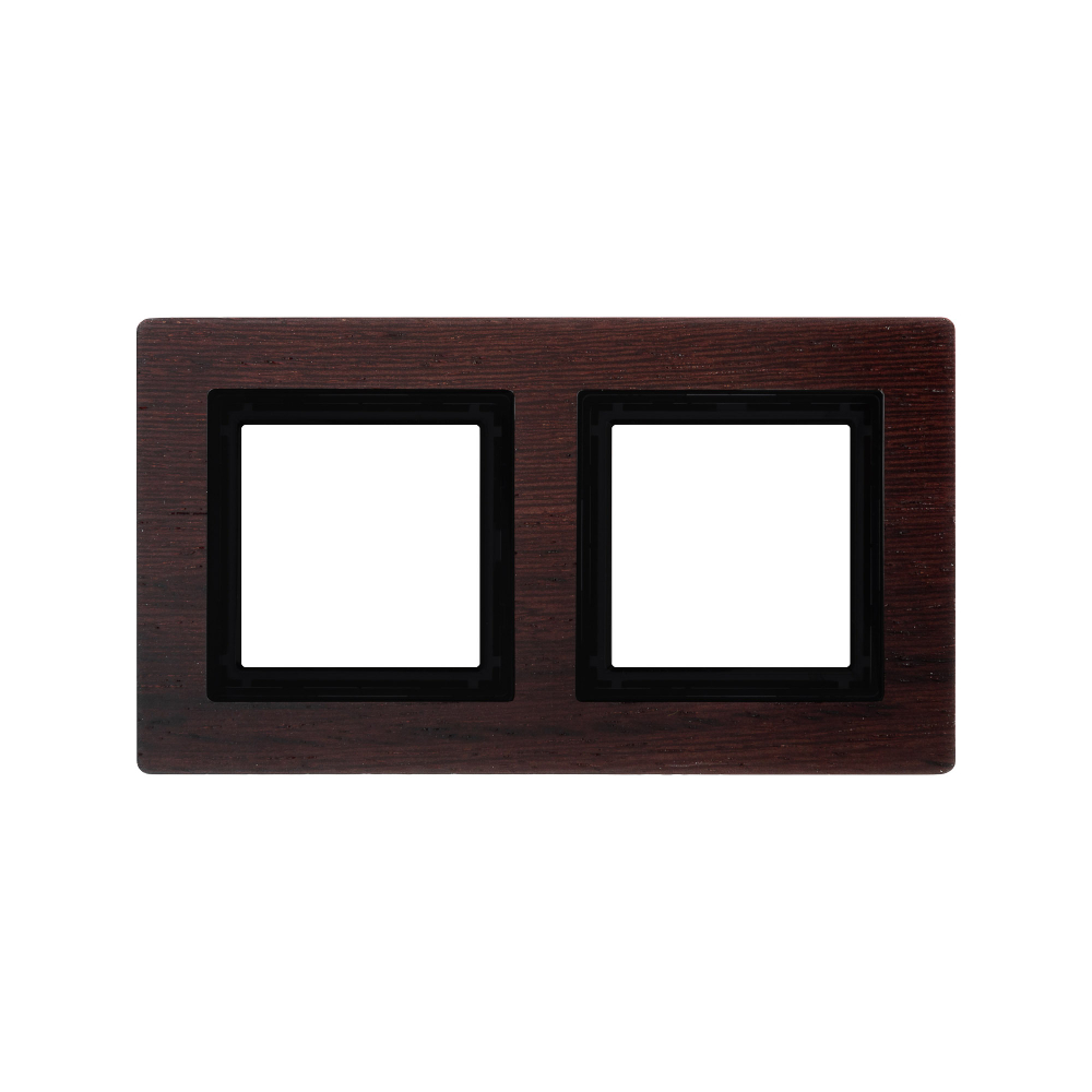 Рамка из натурального дерева, "Avanti", венге, 2 поста (4 мод.)
