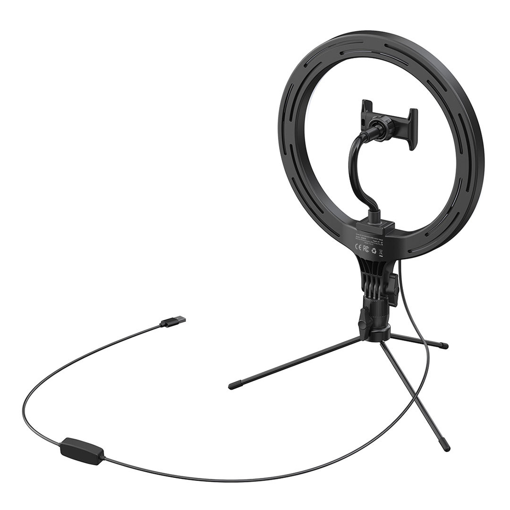 Кольцевая лампа настольная Baseus Live Stream Holder-table Stand (10" Light Ring)