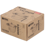 Кастрюля алюминий, антиприг, 3 л, крышка стекло, Каменная, кругл, Нева Металл, Гранит, L186630i, инд