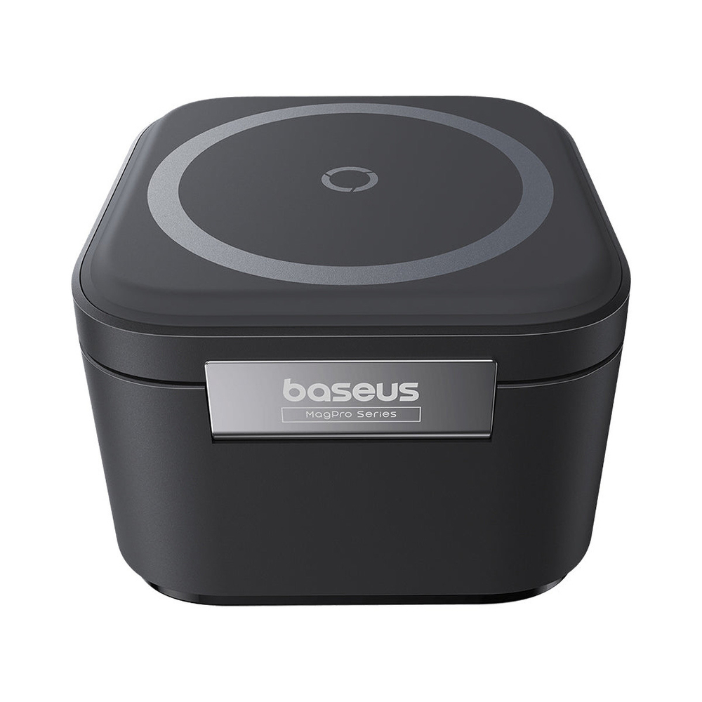 Беспроводная зарядка + Держатель Baseus MagPro 2-in-1 Magnetic Wireless Charger MS+Qi+C 25W (MagSafe) - Cosmic Black