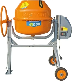 Бетономешалка строительная Кратон "BeeTone" 200 (Ножная фиксация, чугунный венец, 220 В, 800 Вт, V барабана 200 л, 29.5 об/мин) Бетоносмеситель электрический