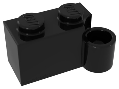 Lego 50шт Шарнирный кубик (черный) 383126