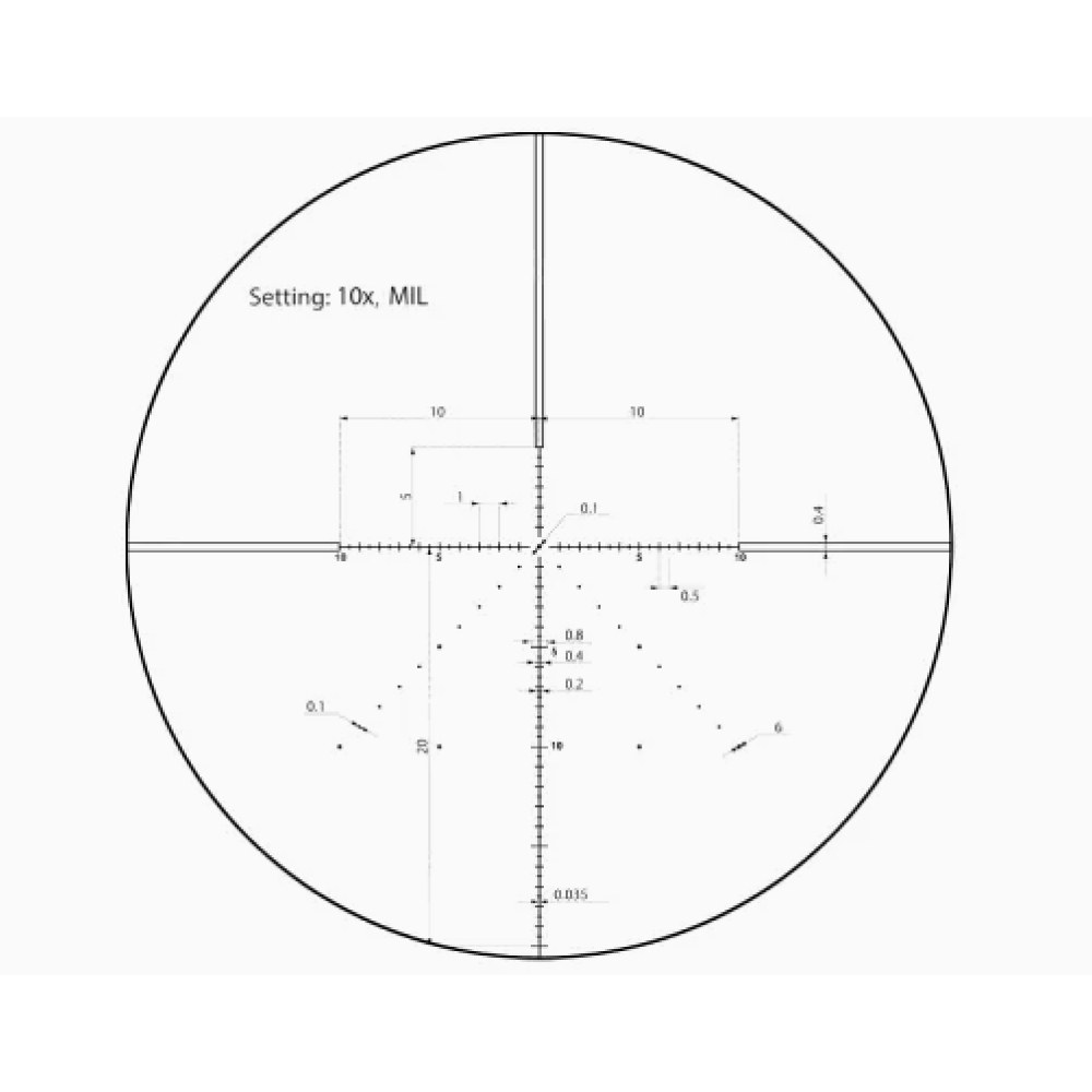Оптический прицел Vector Optics 30мм SFP VEYRON 10x44 ( установка на Тигр, СВД, ОП-СКС, ВПО-208, Вепрь 308 СОК-95/ Сетка MPR-V5 )