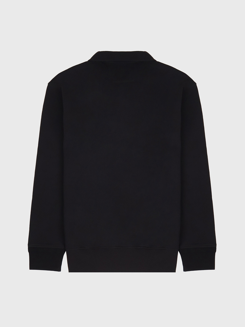 Свитшот на молнии C.P. Company Logo Diagonal Raised Fleece Half Zip Black