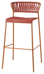 Стул полубарный плетеный Scab Design Lisa Club, терракотовый
