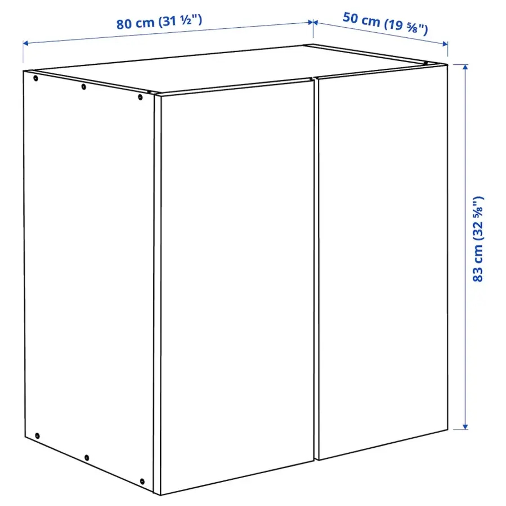 Шкаф - IVAR IKEA/ ИВАР ИКЕА, 83х80 см, бежевый