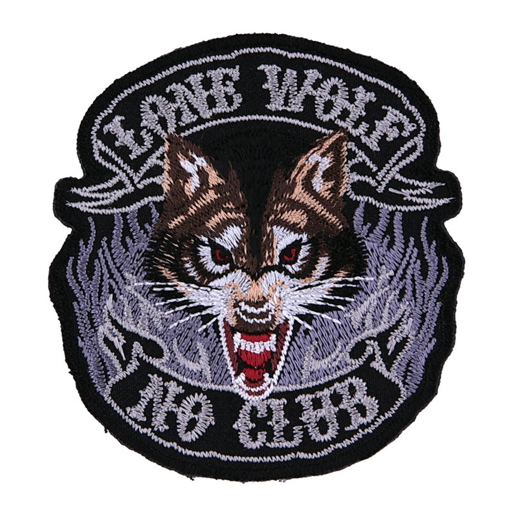 Нашивка Волк - Lone Wolf No Club