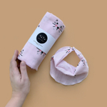 Муслиновый нагрудник Cat (pink)