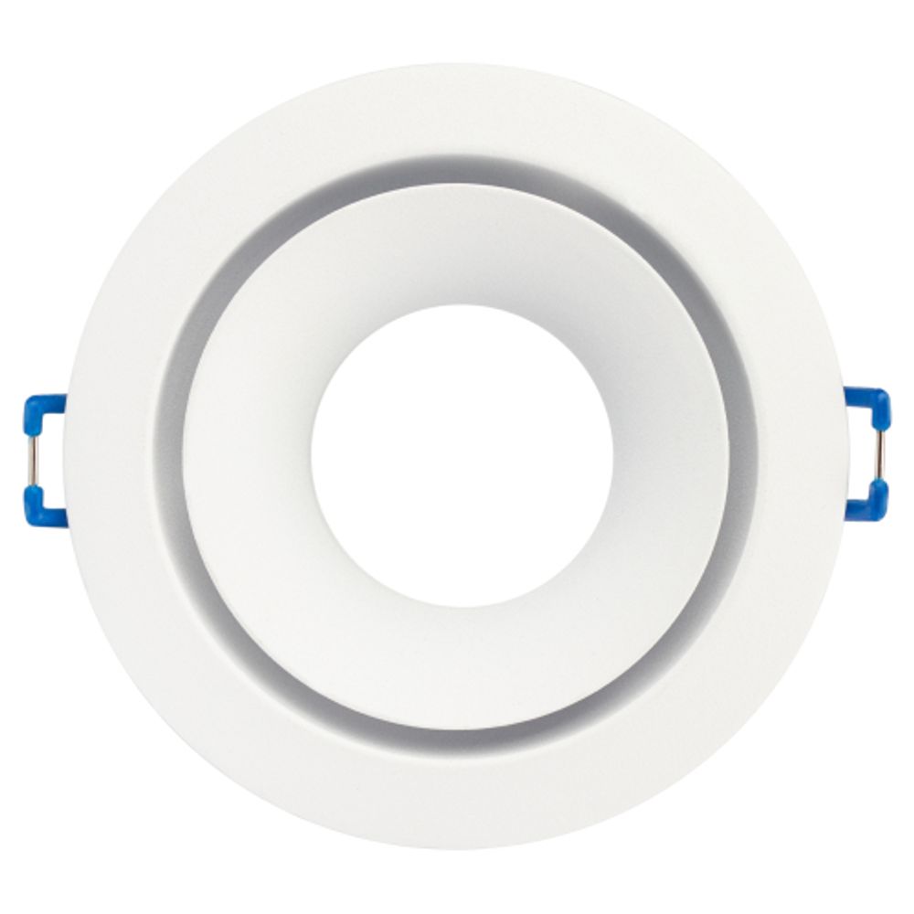 Встраиваемый светильник алюминиевый ЭРА KL100 WH MR16 GU5.3 белый | Алюминиевые встраиваемые светильники