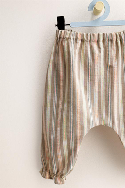 ZARA TIMELESS — ПОЛОСАТЫЙ КОМПЛЕКТ, РЫЖЕВАТО-КОРИЧНЕВЫЙ