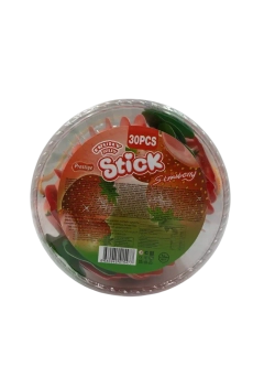 Желейная конфета на палочке со вкусом клубники , 30шт