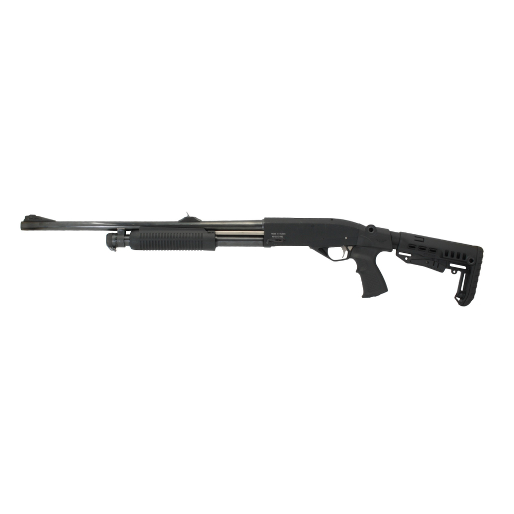 Телескопический приклад на МР-155, DLG Tactical. Черный