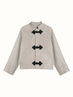 Жакет из шерсти Бежевый