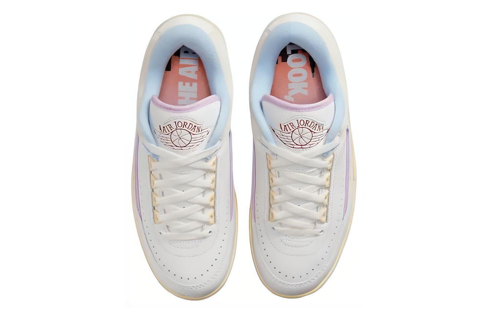 Кроссовки Jordan Air Jordan 2 Low "Summit White And Ice Blue" (Женская размерная сетка)