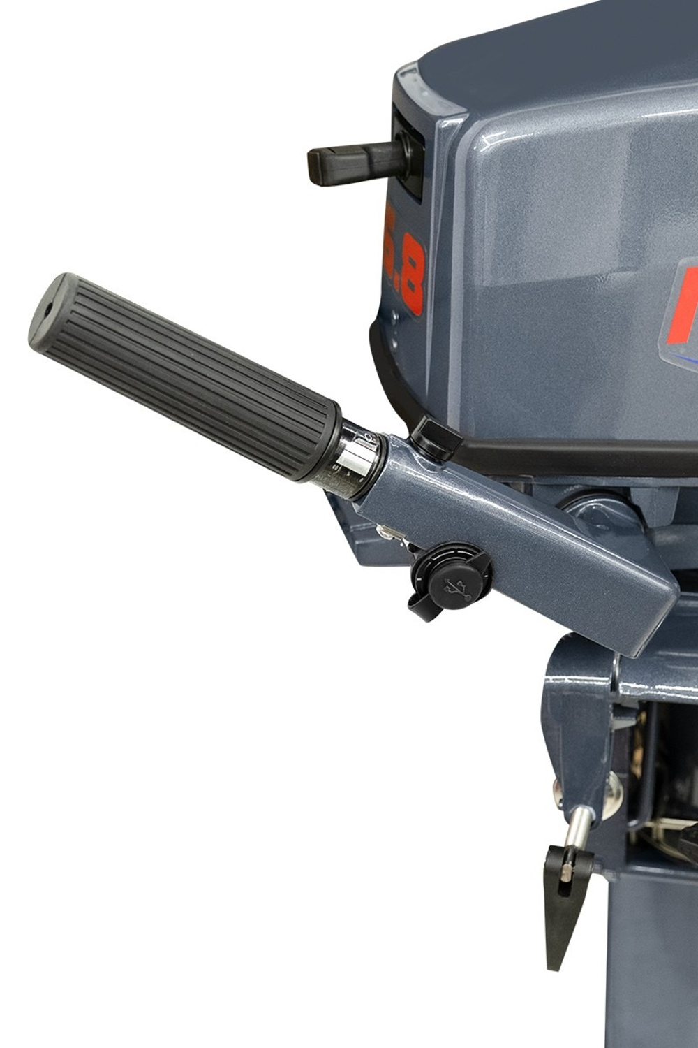 Лодочный мотор KAMISU T 6.8 BMS, 2-х тактный (USB+сч.моточасов)