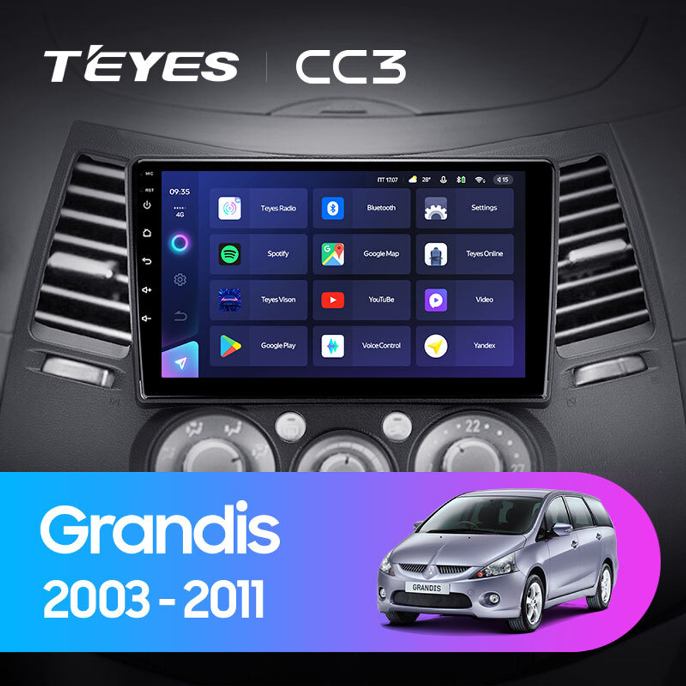 Teyes CC3 9" для Mitsubishi Grandis 2003-2011