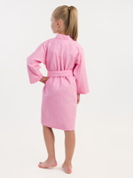 Халат вафельный детский 32 розовый