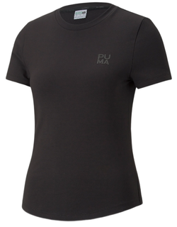 Женская теннисная футболка Puma Infuse Slim Tee - puma black