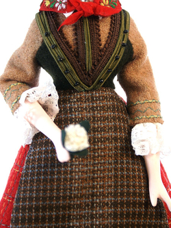 Кукла коллекционная в национальном женском костюме, Датчанка