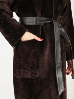 Дубленка зимняя шуба натуральная двухсторонняя оверсайз