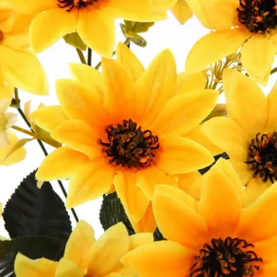 Искусственные цветы «Весеннее вдохновение» 40см 10цветков желтый цвет