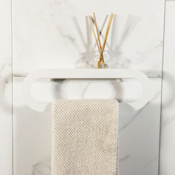 Держатель для полотенец MetaDec Oval 30см белый